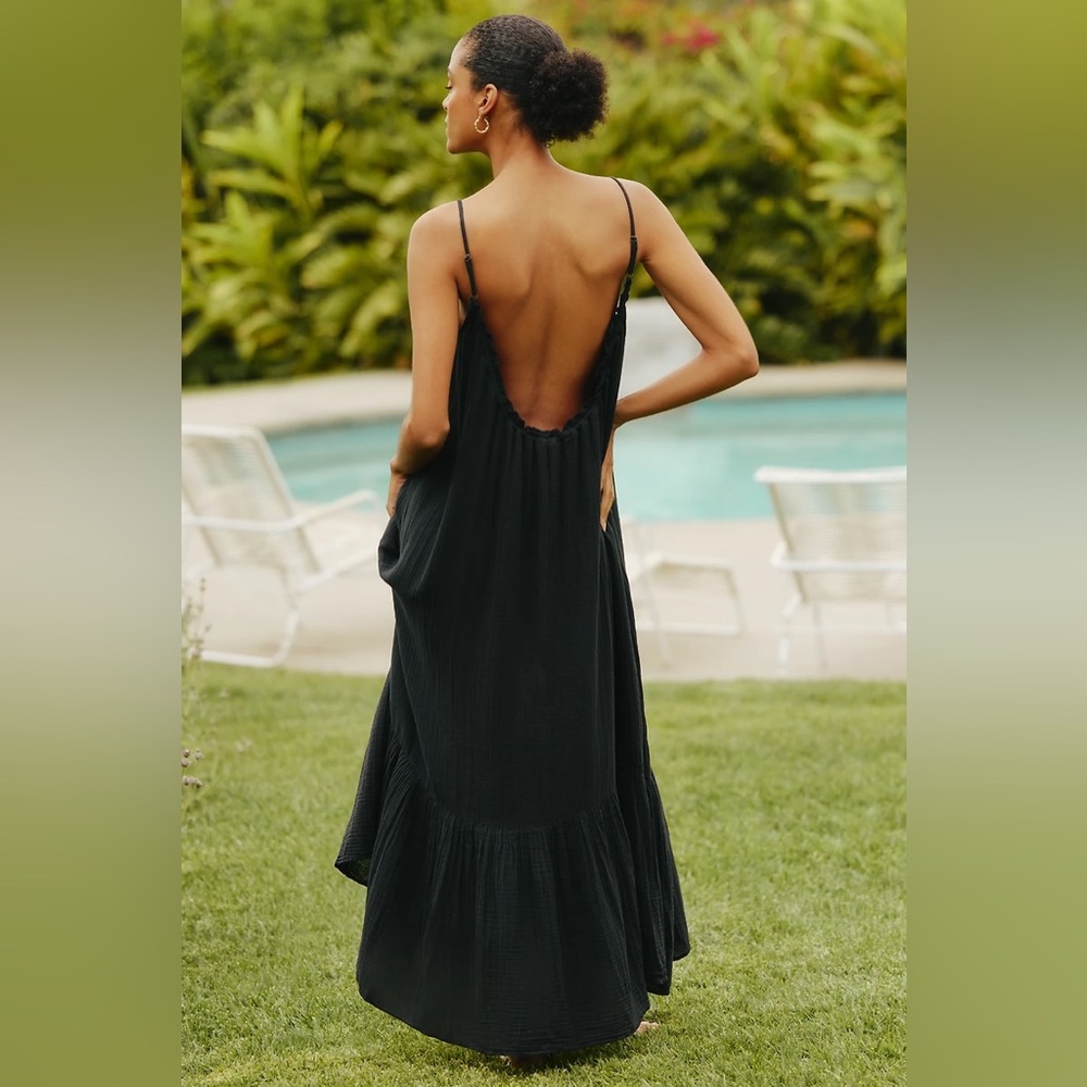 Anthropologie - The Malika Gauze Maxi Dress by Celandine Size XS - Picture 2 of 9